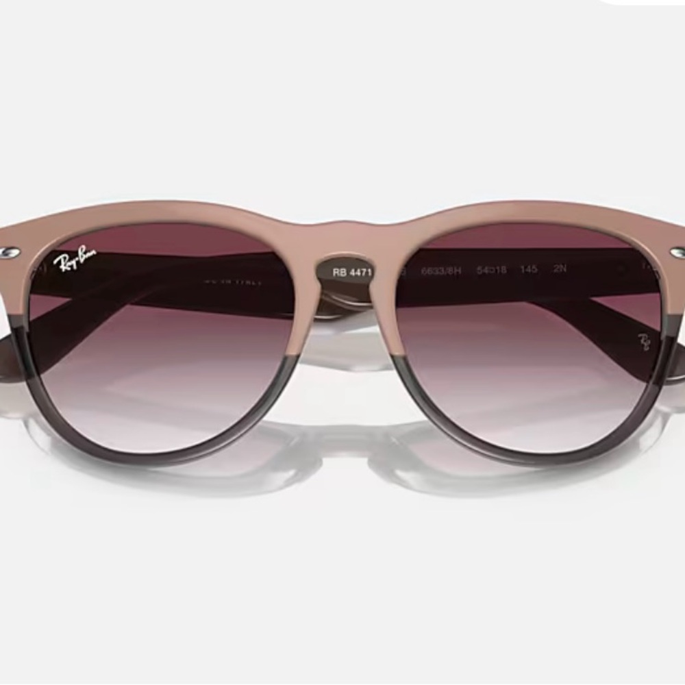 Ray-Ban Women's Pink Gradient Round Sunglasses - RB4471